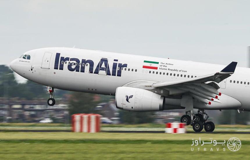 تصویری از لحظه تیک‌آف هواپیمای «ایران‌ایر» 